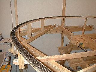 Spline, roadbed and track